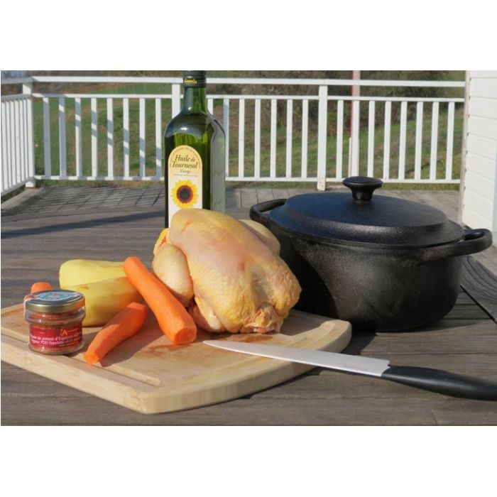  Cocotte en fonte ovale 6 litres - Couvercle fonte