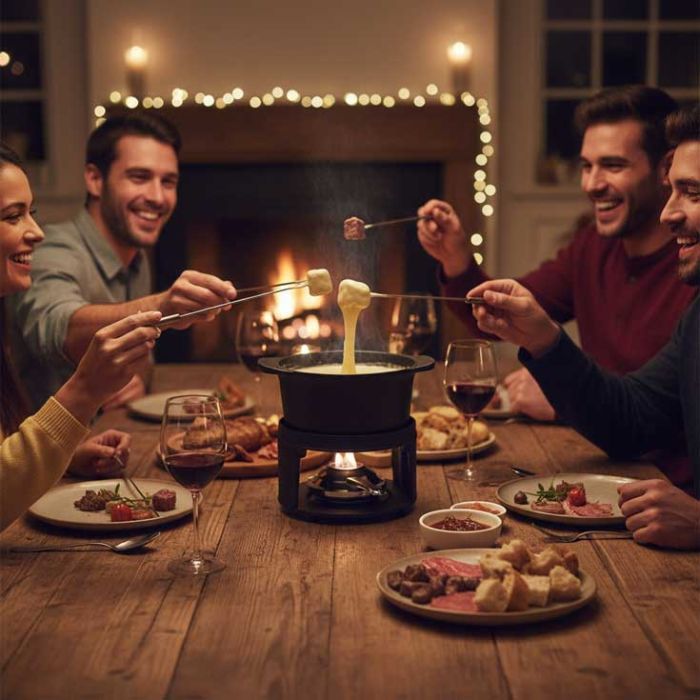 Appareil à fondue en fonte