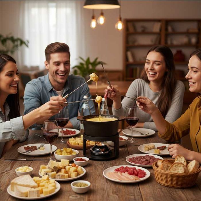 Appareil à fondue en fonte