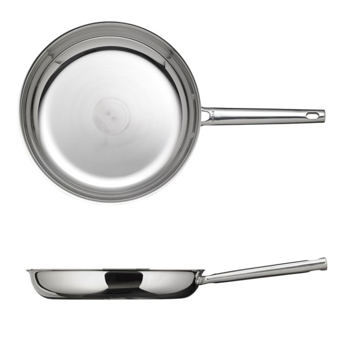 Poêle inox diam 28 cm