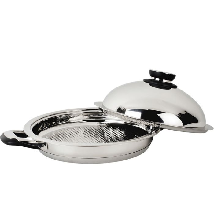 Sauteuse Grill Ø28cm - couvercle TH° écovitam