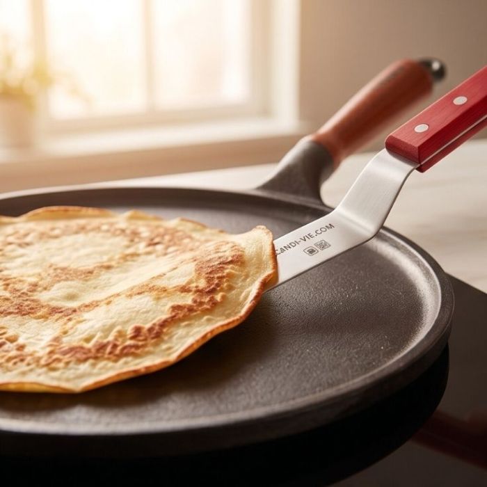 Spatule fine Inox coudée