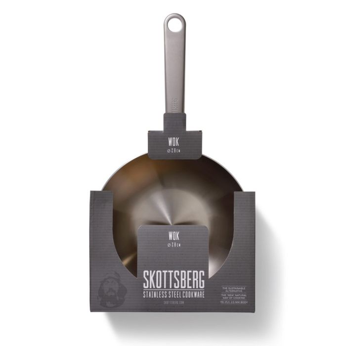Poêle wok inox 28 cm Tri-ply
