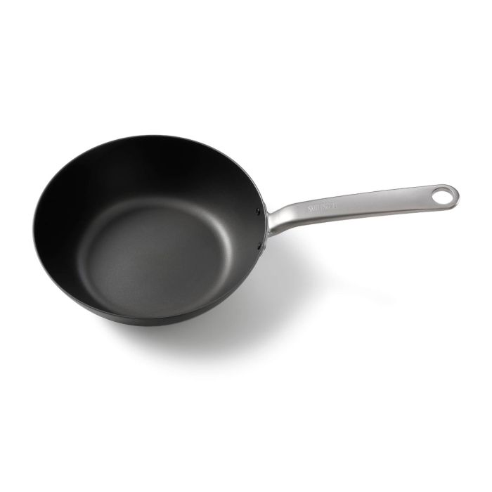 Poêle wok en acier pré-culottée 28 cm