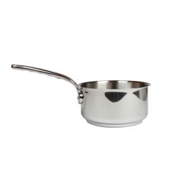 Casserole Lait Inox Casserole Chauffe-lait 450ml Inox - Poignée Bois Induction Gaz Électrique Petite Casserole Induction
