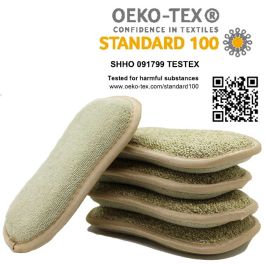 6 Éponges Vaisselle Lavables - Microfibre Anti-Rayure - Séchage Rapide - Couleurs Assorties