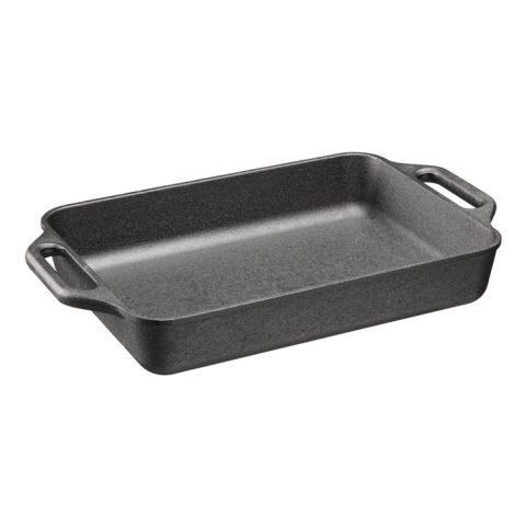 Plat traditionnel en fonte avec 2 poignées