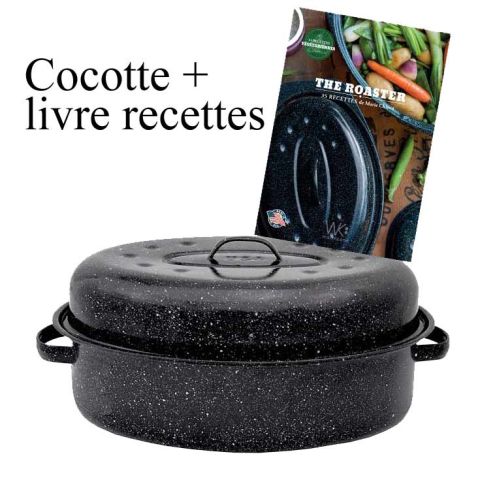 Cocotte en fer roaster Graniteware Cocotte en fer roaster Graniteware