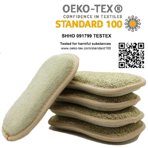 Eponge lavable réutilisable Oeko-tex 