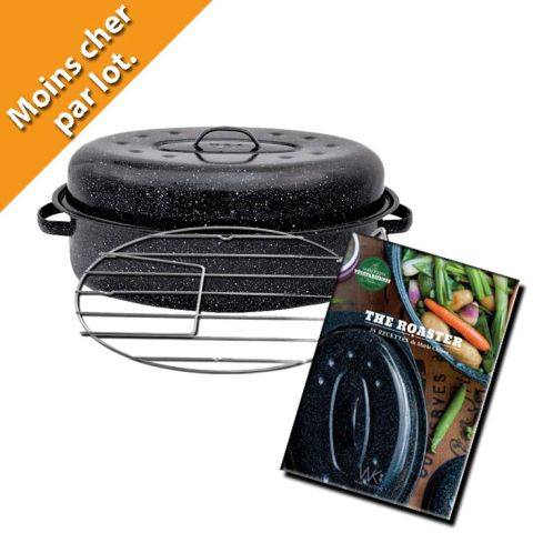 Cocotte moyen modèle avec grille et livre de recette Cocotte moyen modèle avec grille et livre de recette