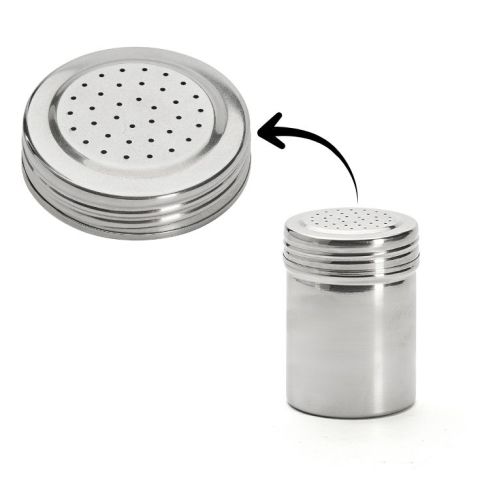 Saupoudreur de sucre glace ou cacao en inox