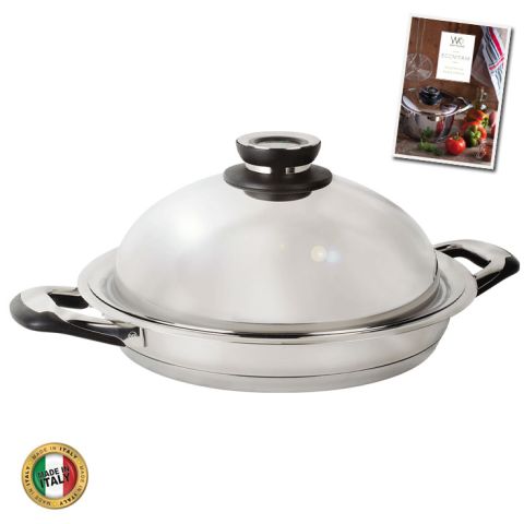 Sauteuse grill 28cm avec couvercle thermometre