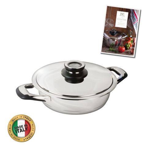 Sauteuse en inox et bouchon temperature