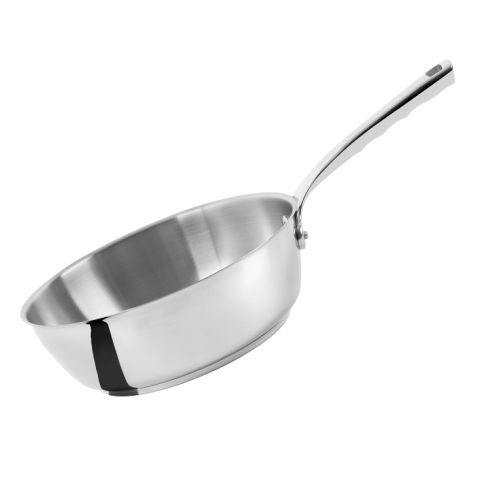 Poele sauteuse en inox 24cm fond épais debuyer