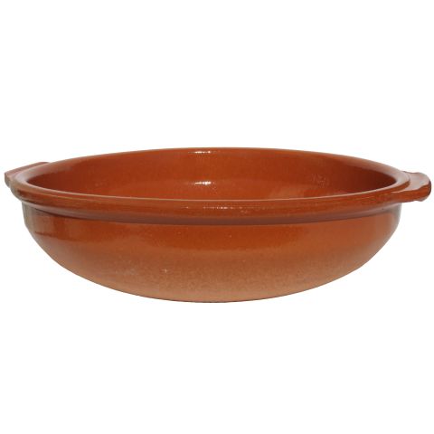 Plat tajine de cuisson en terre cuite 29 cm, contenance : 1 L et son  brasero sans armature