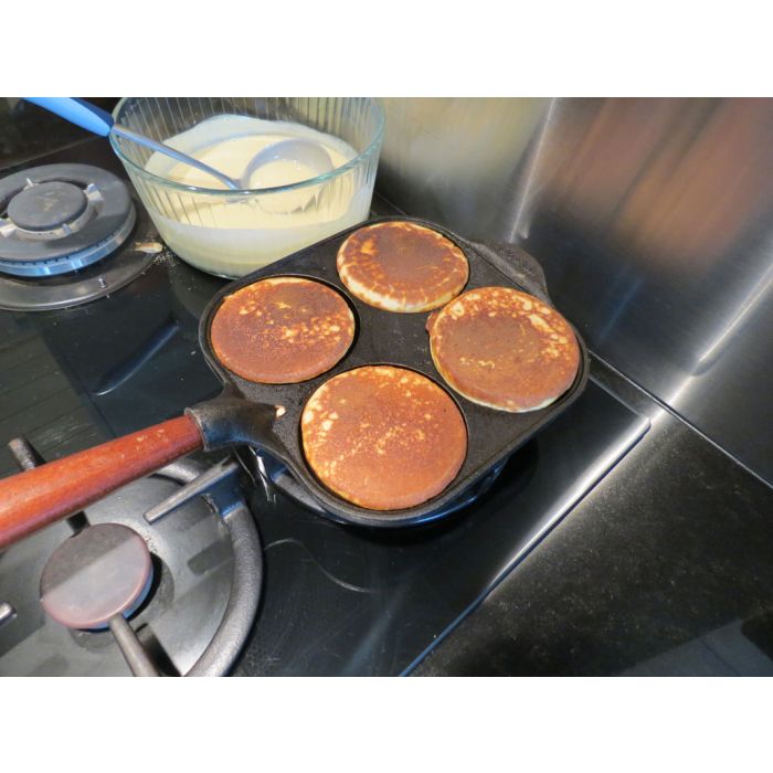 Poêle ø 26 cm antiadhérente pour 7 pancakes, blinis ou oeufs au