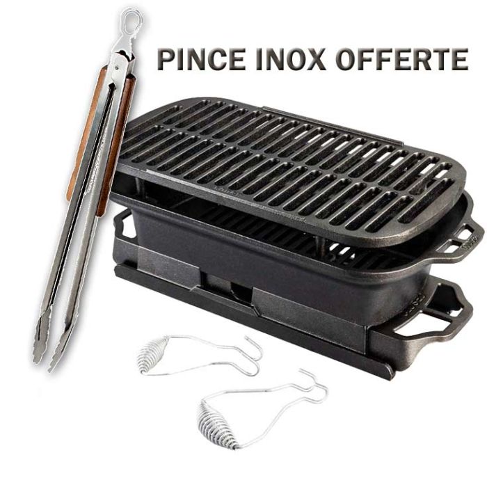 Barbecue professionnel en fonte B1455 pour grillades au charbon de