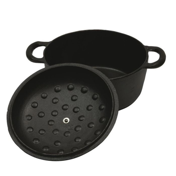 Cocotte ronde fonte naturelle
