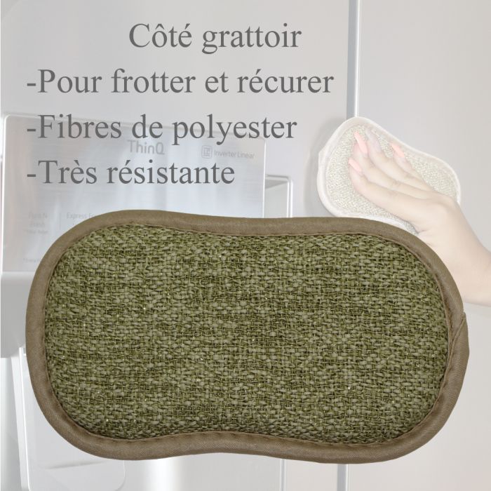 Eponge grattoir microfibre