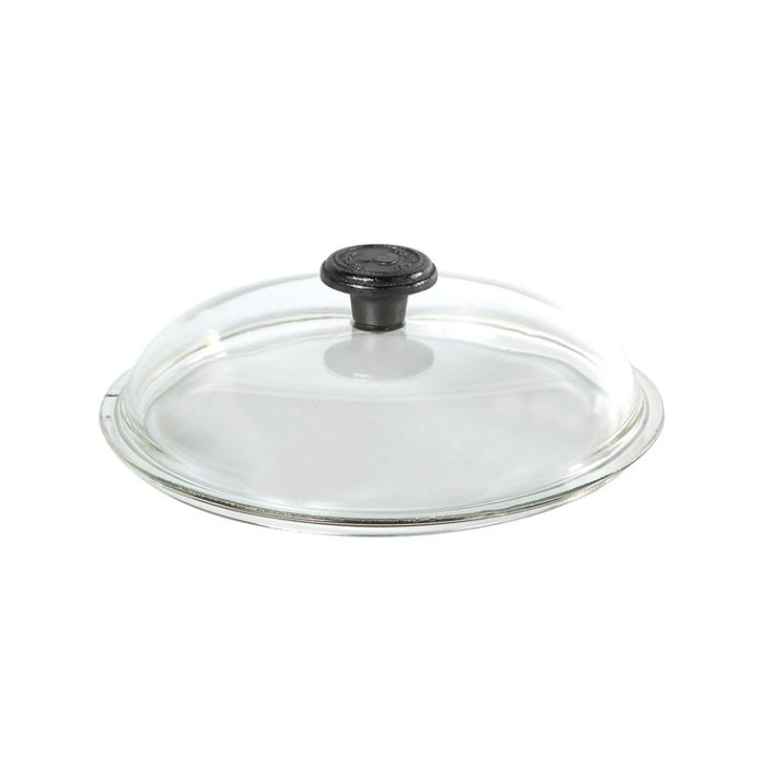 Couvercle Bouton bois 24 cm en verre