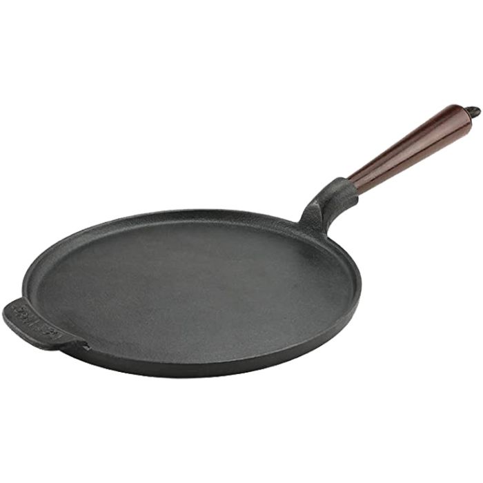 Crêpière en Fonte 23cm Manche Bois