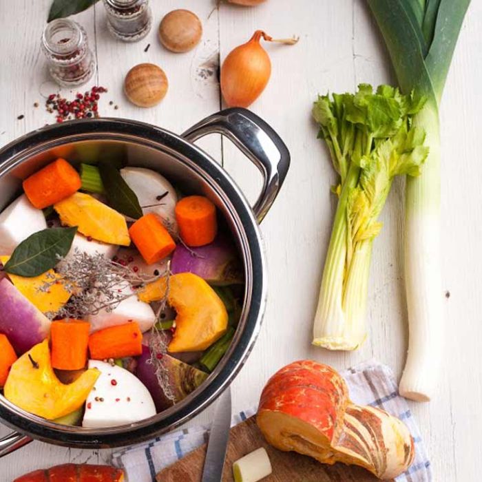 Cuisson de légumes du soleil
