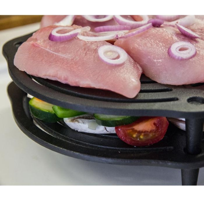 Grille en fonte superposable