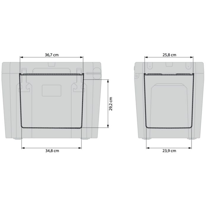Dimensions glaciere petromax KX25