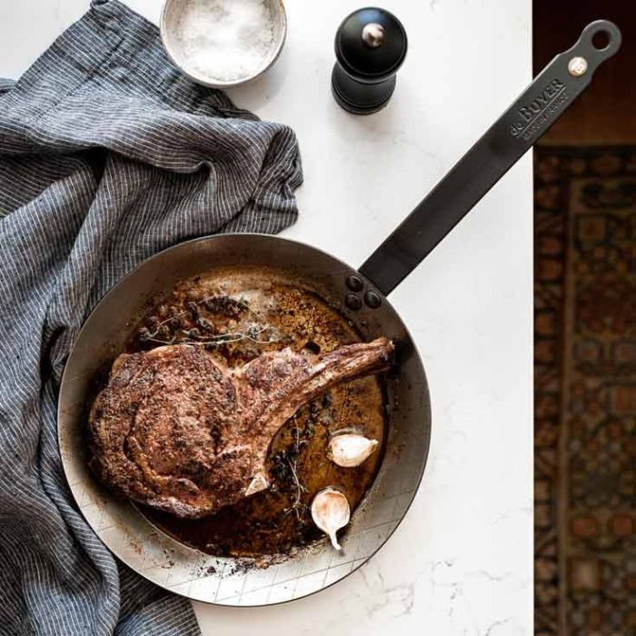 Cote d'agneau a la poele