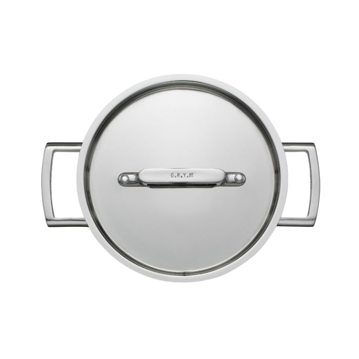 Faitout inox haute qualité avec couvercle 