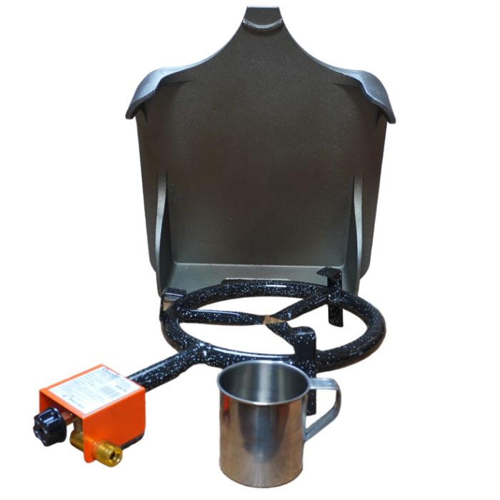 Kit plancha en fonte et bruleur gaz