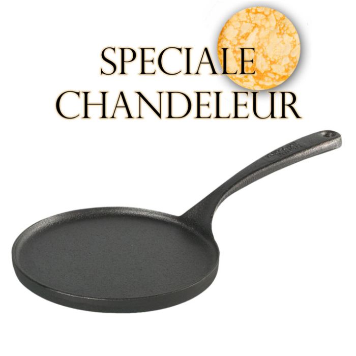 Poêle de cuisine en fonte Skeppshult 4 moules avec sa brosse