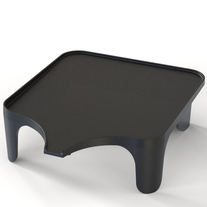 Plancha sur pied en fonte naturelle