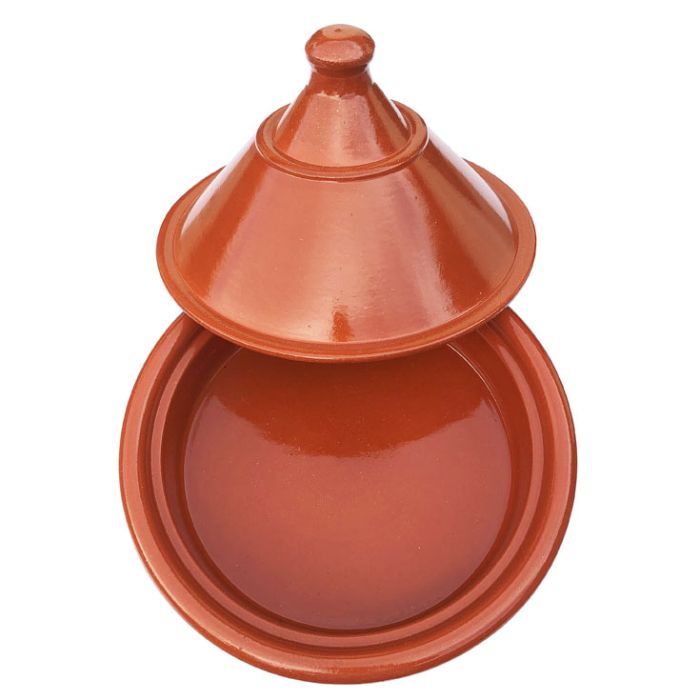 Plat tajine en terre cuite naturelle
