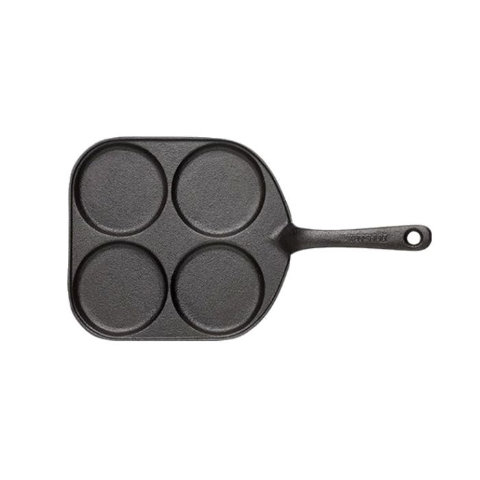 Poele pancakes / oeufs carrée-4 moules main product photo