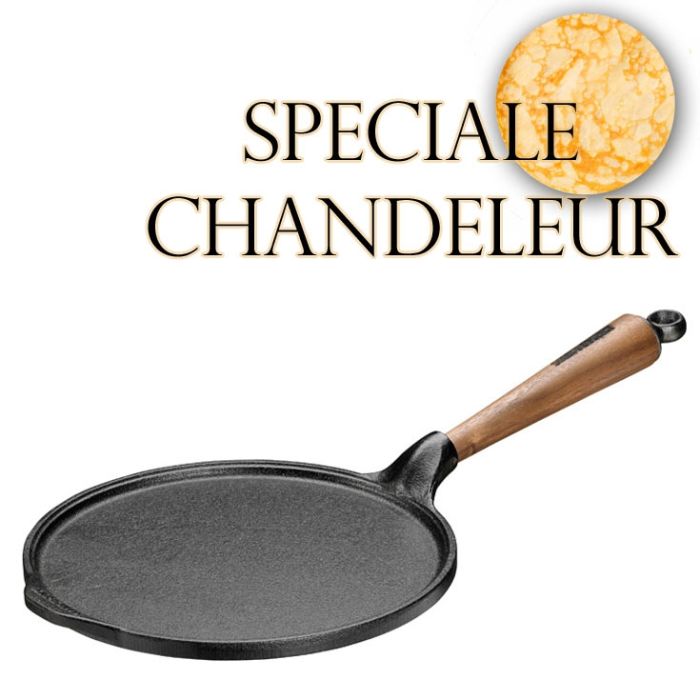 Poele crepe - Poignée en noyer main product photo