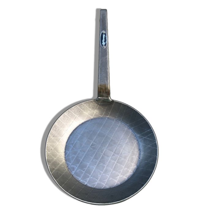 Poêle en fer forgé 32 cm main product photo