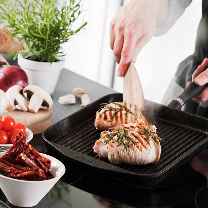 Grilles d'extérieur rondes avec poignée pliable - Poêle en fonte antiadhésive - Plateau creux rond pour fruits de mer - Pour pique-nique, camping Grilles d'extérieur rondes avec poignée pliable - Poêle en fonte antiadhésive - Plateau creux rond pour fruits de mer - Pour pique-nique, camping