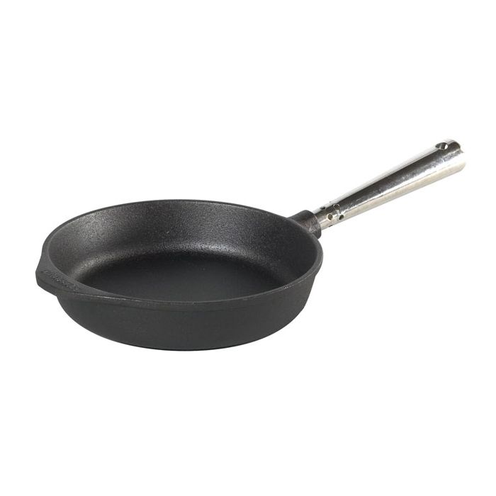 Poele sauteuse en fonte Ø 20 cm - Poignée inox main product photo