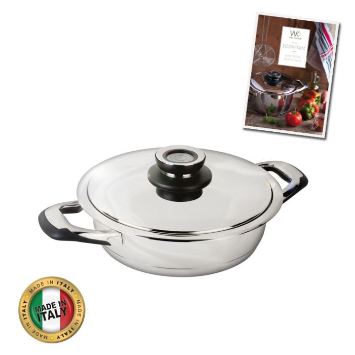 Poêle Induction en inox 18/10 - 24cm - ECOVITAM