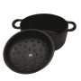 Cocotte ronde fonte naturelle
