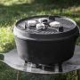 Cocotte fonte feu de camps barbecue