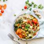 Assiettes de légumes et quinoa
