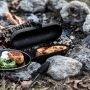 Cuisson pommes de terre et fromage barbecue