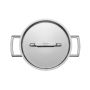 Faitout inox haute qualité avec couvercle 