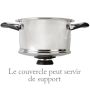 cuit vapeur insert ecovitam 20 cm inox 18/10