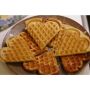 Gaufres en forme de coeur dans gaufrier skeppshult