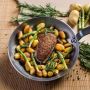 Magret de canard à la poele et patates