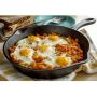 Omelette à la poele en fonte