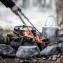 Pince cheminée bois et inox